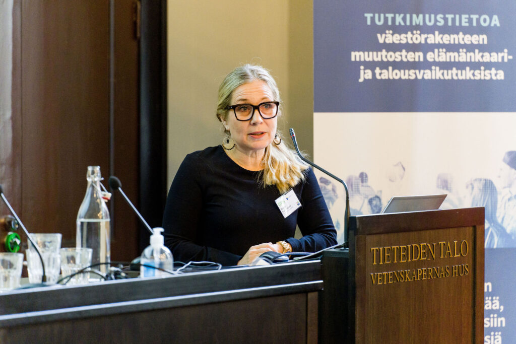 DEMOGRAPHY-ohjelman johtaja Susan Kuivalainen. Kuva: Sami Siilin.